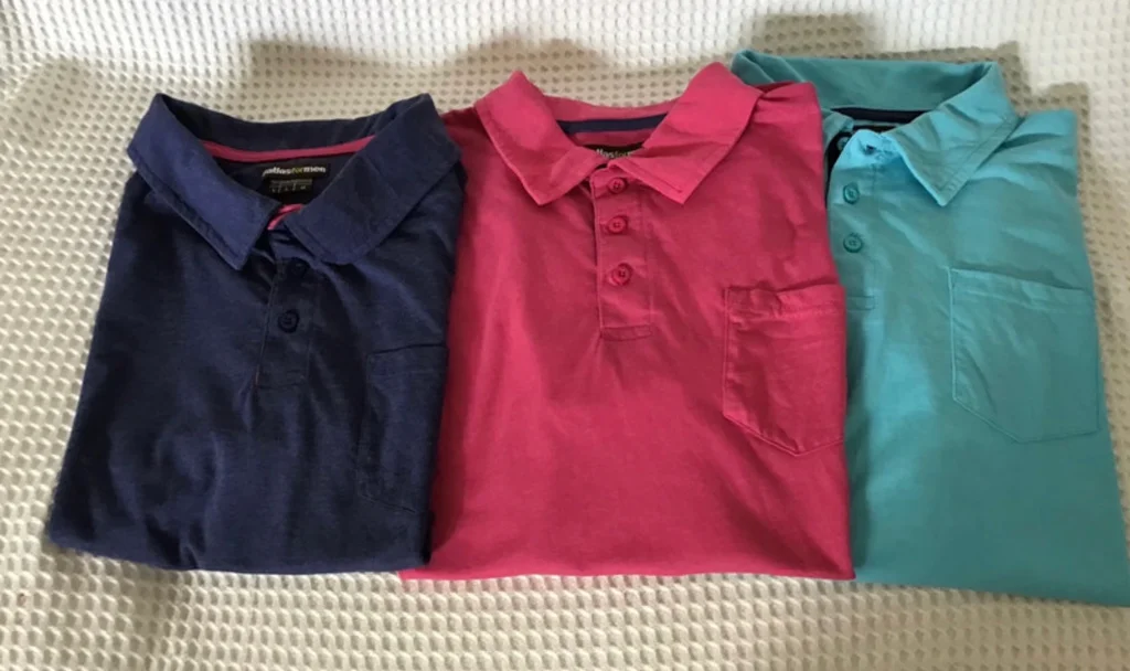 🔥-20%🔥 Lot de 3 Polos Atlas For Men - Taille L - Coton - Marine, Rose & Turquo